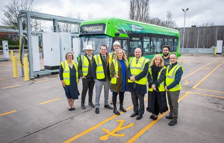 First Bus celebrates completion of UK's largest rapid EV charging hub at  flagship Glasgow depot