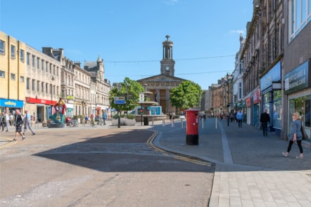 Active travel bollards - High Street Plainstones renderings