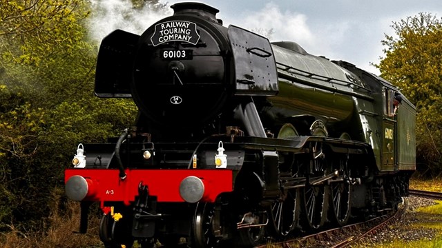 Flying Scotsman was successfully turned around for its return journey to Bristol: Flying Scotsman was successfully turned around for its return journey to Bristol