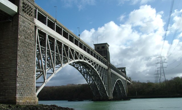 Britannia Bridge refurbishment set to begin protecting vital rail link for future generations: Britannia Bridge photo