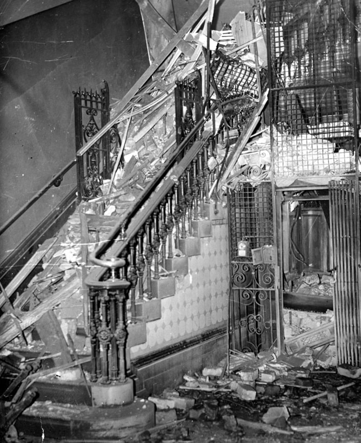 Leeds Town hall air raid: Records show the German Luftwaffe bombarded Leeds city centre through the night of March 14-15, 1941, in what was dubbed The Quarter Blitz, killing 65 people and severely damaging cherished buildings including the Grade I listed town hall.
The dramatic raids proved catastrophic for the town hall’s Calverley Street entrance and even caused a huge part of the building’s roof to collapse inwards.
Photos taken at the time show both the scale of the damage and the mammoth clean-up effort which followed at a building which was then and continues to be a symbol of the city.
PICTURE CREDIT YORKSHIRE EVENING POST