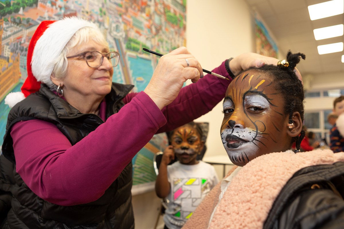 Residents enjoying the Jean Stokes Community Centre opening event