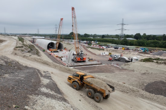 Wendover Green Tunnel under construction June 2025