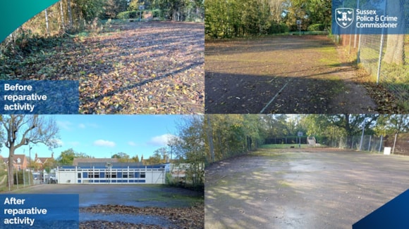 IJ Horsham Youth Club before and after 