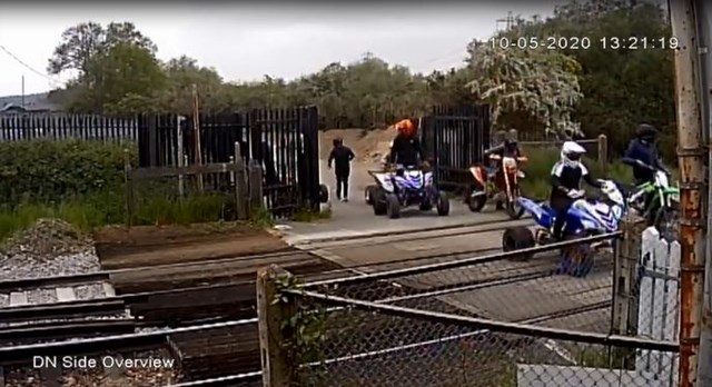 Dirt bikers and quad bikers trespass at Shornemead, near Gravesend