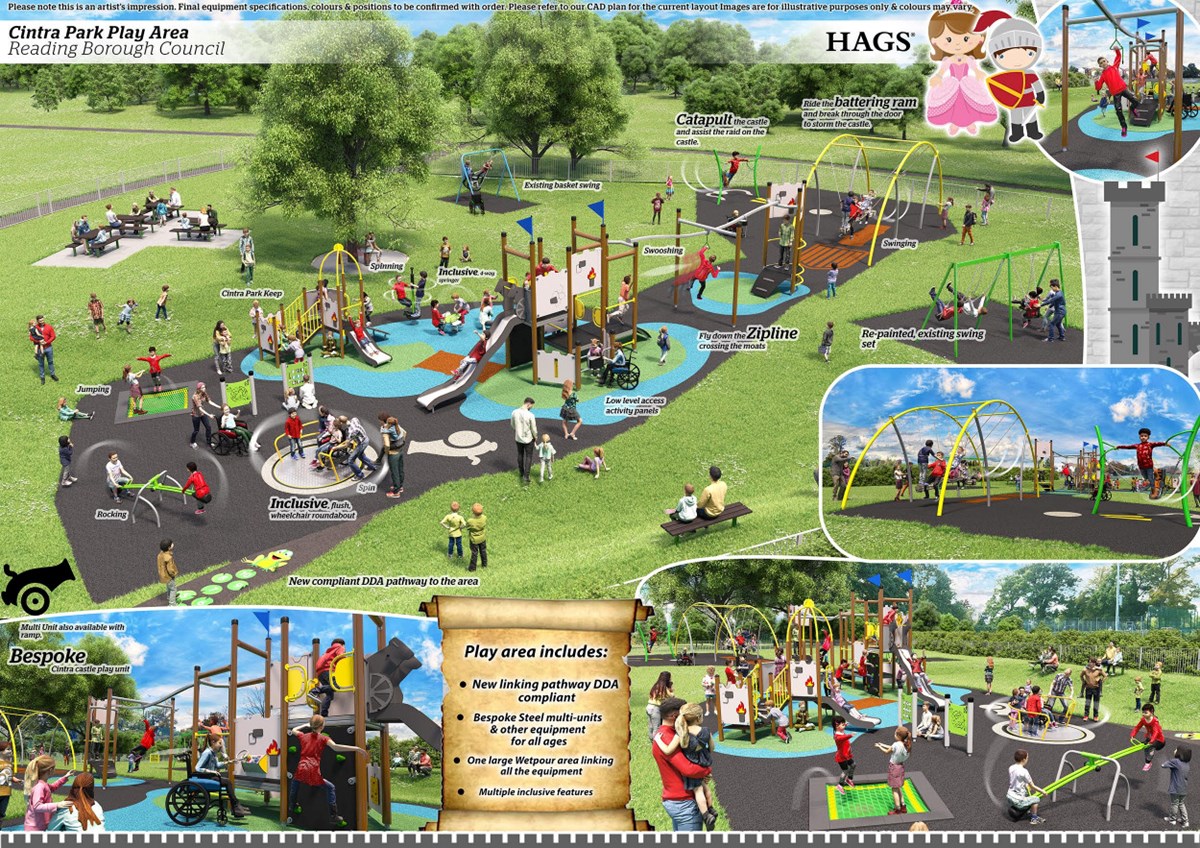 The winning design for the refurbishment of the Cintra Park Children's Playground