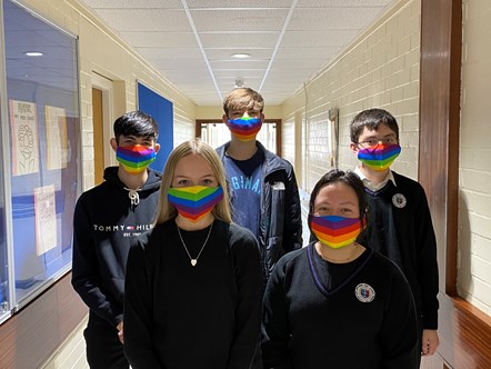 Speyside pupils Pride face masks