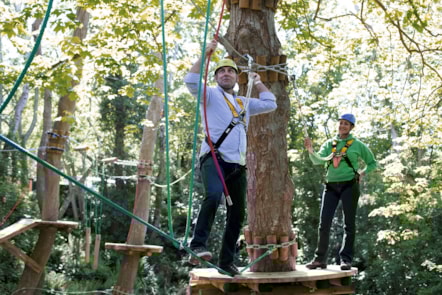Rope course at Quay West
