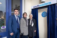 Rail Minister joins Canterbury Society and Southeastern to celebrate the past, present and future of a better railway: Canterbury sTickets Launch-5