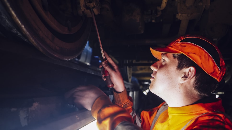 Matthew Hardy, a Year 2 Fleet Engineering Apprentice at Etches Park