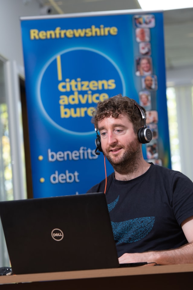 Dan Lockyer from Renfrewshire Citizens Advice Bureau