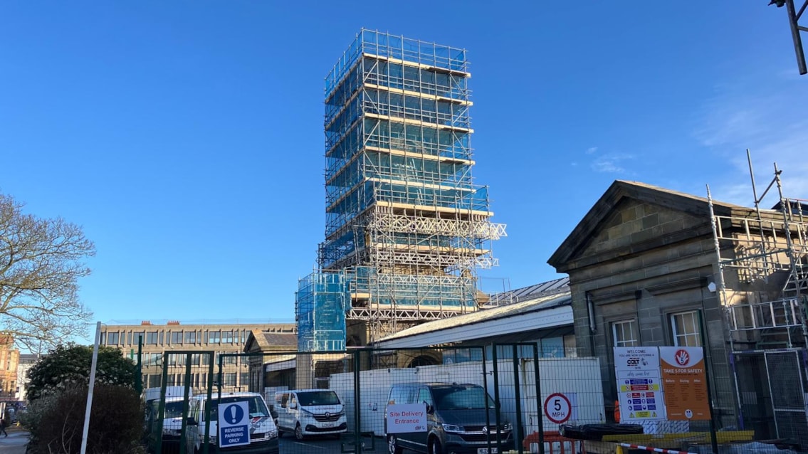 Scarborough clocktower scaffolding 3