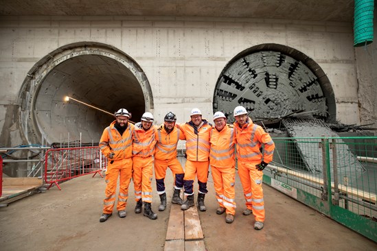 BBV tunnelling team celebrate-2: BBV tunnelling team celebrate-2