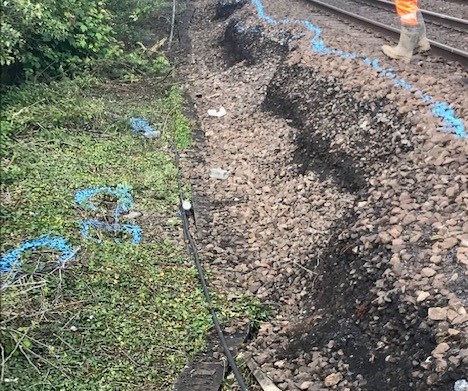 Seven days of changes for passengers as Network Rail begins vital repairs following landslip near Scunthorpe