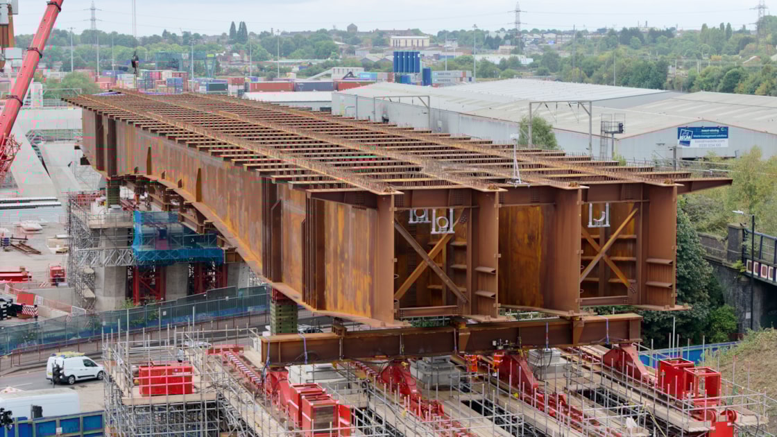 HS2 Lawley Middleway viaduct move completed 5