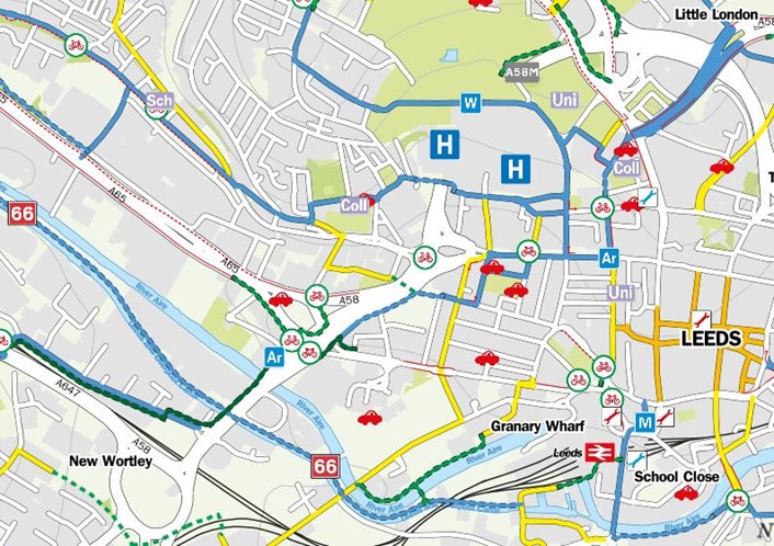Discover the delights of cycling in Leeds through a new interactive cycle map for West Yorkshire : interactivemap.jpg