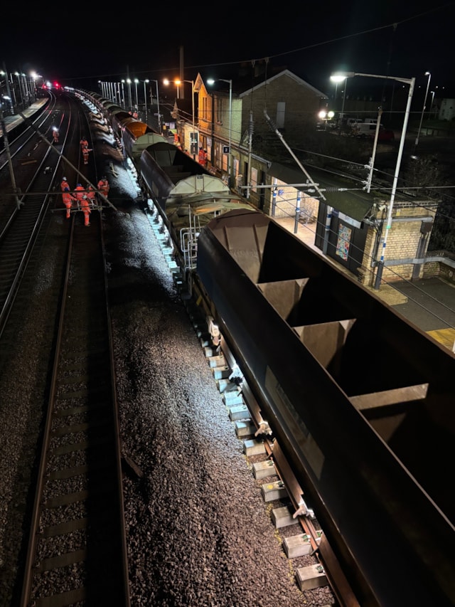 Track renewal at Sandy: Track renewal at Sandy
