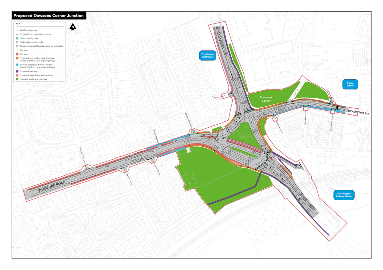 Proposed Dawsons Corner design layout