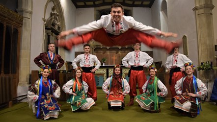 London based Ukrainian Dance group Prolisok appearing at Water Fest
