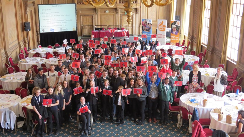 Leeds youngsters voice their views on discrimination at youth summit: youthvoicesummitgroup.jpg