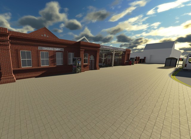 Work to start on £5.1m Llandudno station upgrade: Llandudno Station - artist's impressions of the frontage