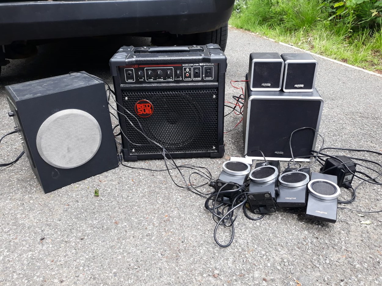Noise nuisance: A range of sound equipment was seized following continued reports of noise nuisance.