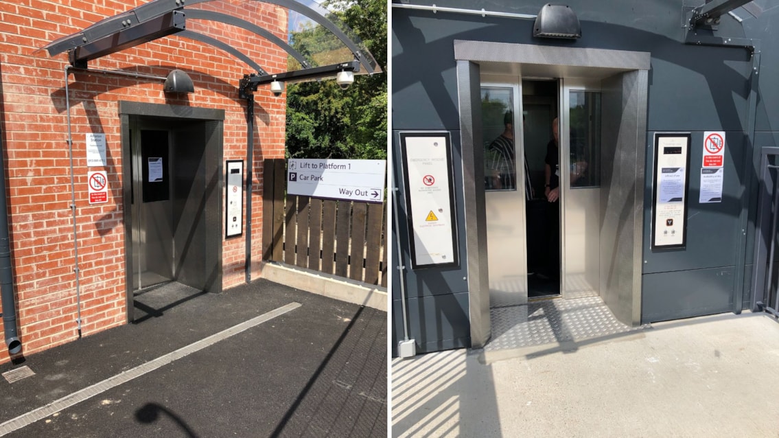 Derbyshire station’s accessibility scheme is completed: Alfreton station lifts, Network Rail
