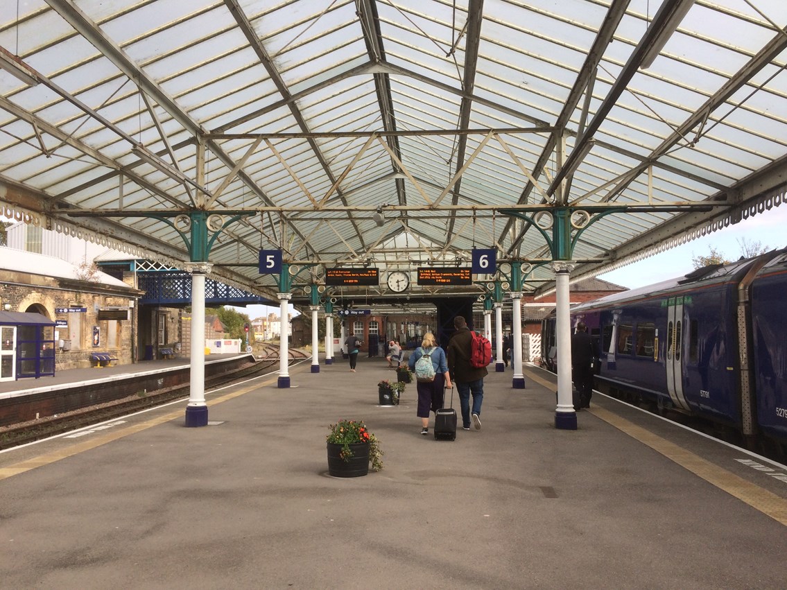 Major upgrades at Bridlington station are now underway: Bridlington station - platforms 5 and 6. Credit: Northern