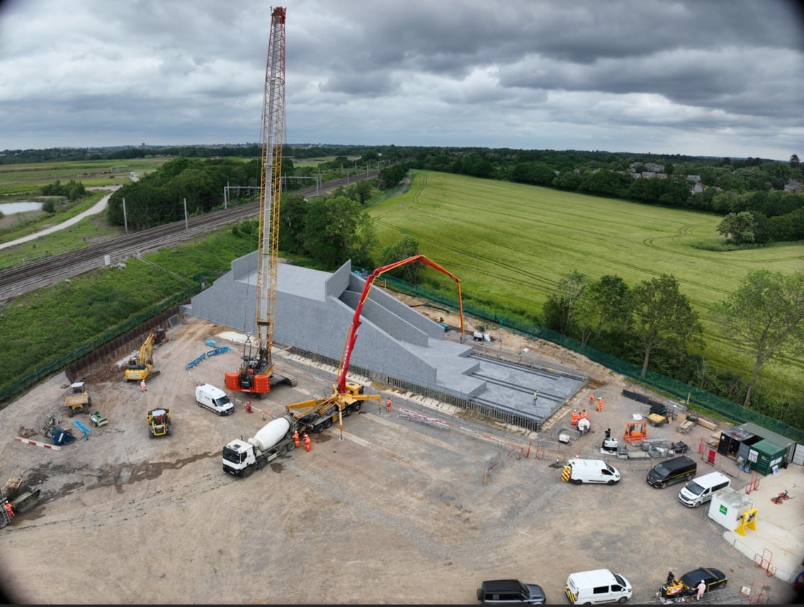 CGI of bridge under Midland Main Line in Radlett, Network Rail