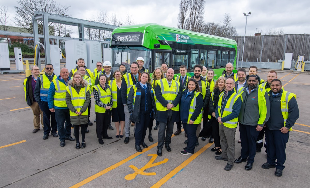 Attendees, partners and stakeholders with Minister for local transport Richard Holden