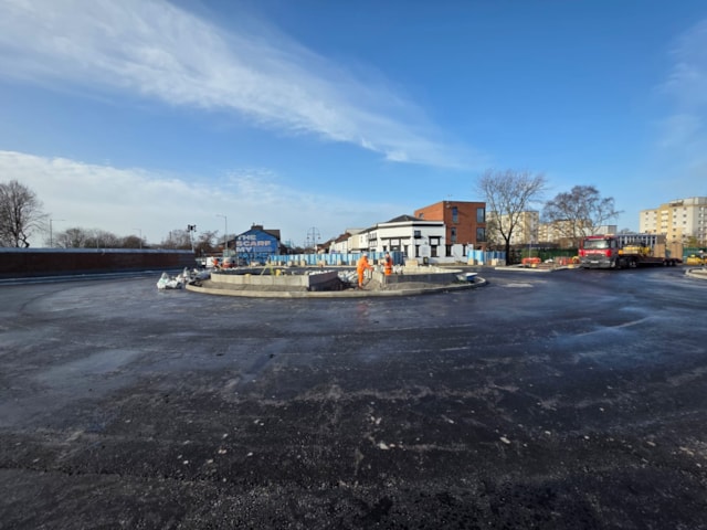 Stockport Greek Street roundabout-2: Stockport Greek Street roundabout-2