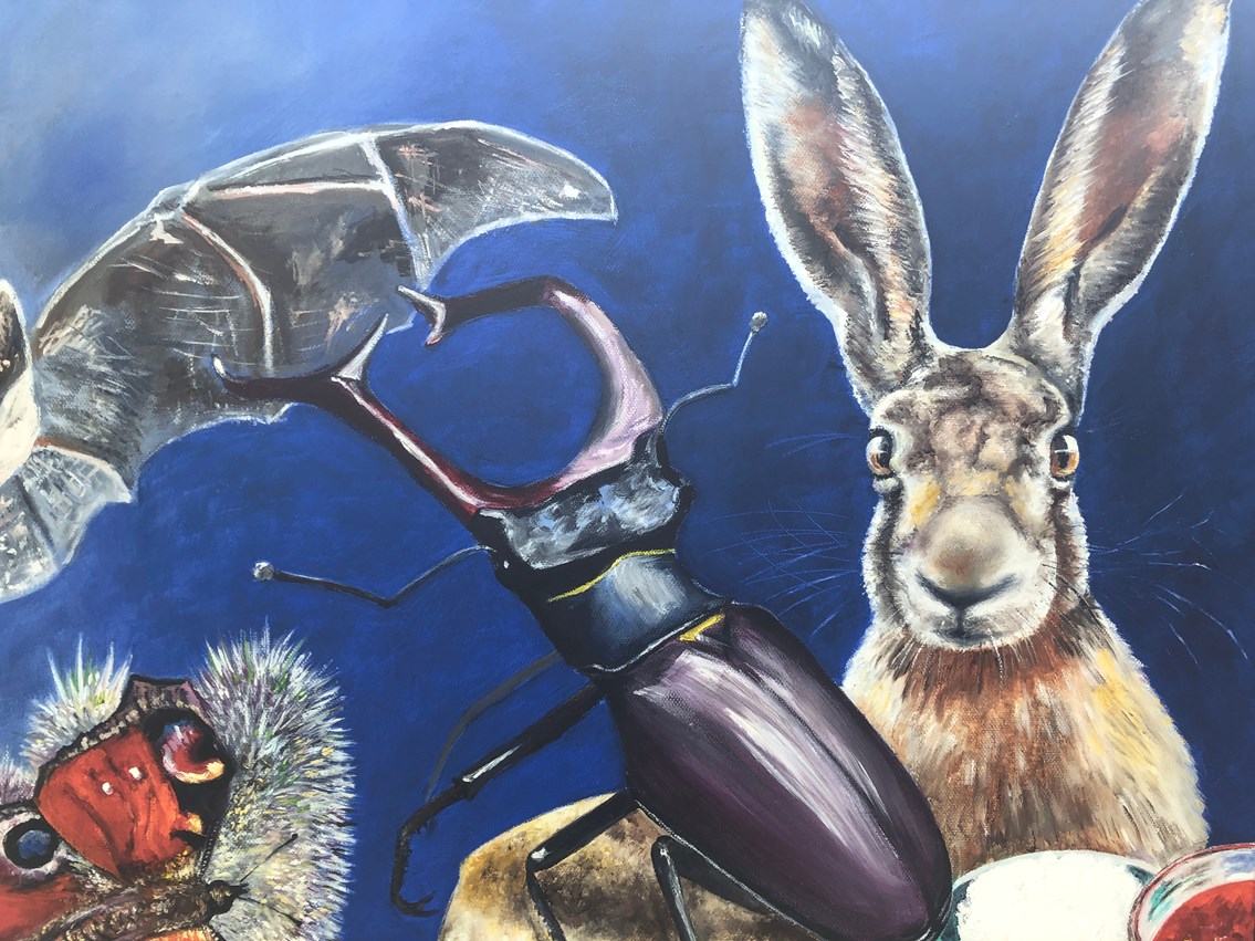 A hare features prominently