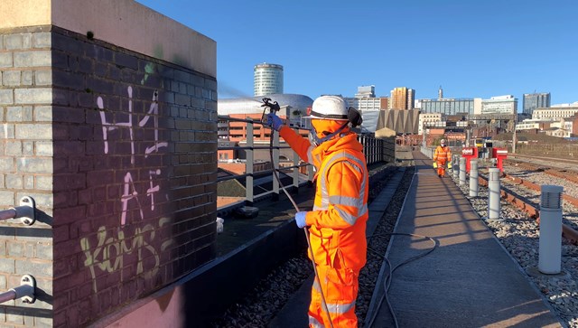 Word on the street: ‘graffiti hit squad’ launched to clean-up railway: Digbeth graffiti 2