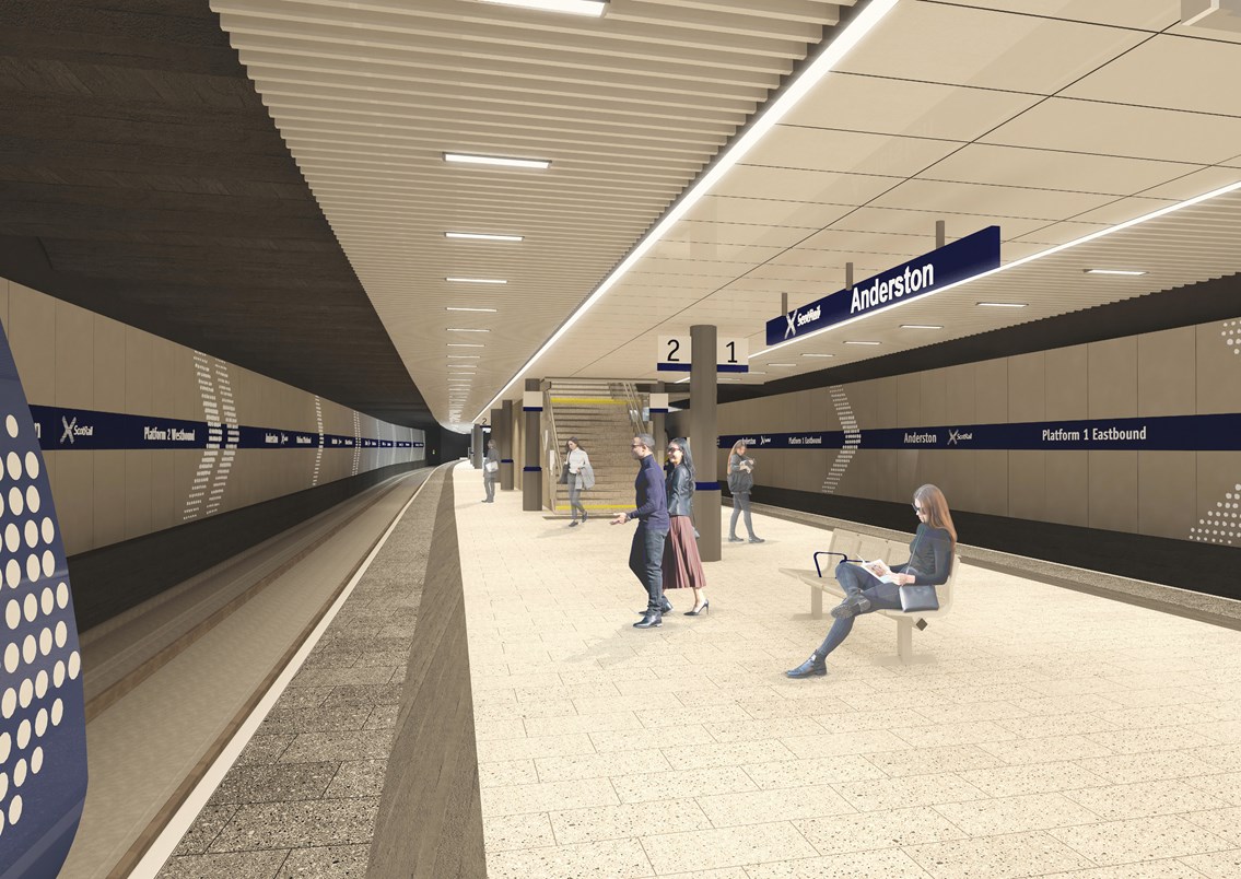 Anderston station to remain closed until June 13: Anderston Station artist impression