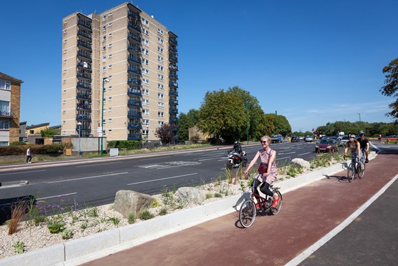 TfL Image - Cycleway 23 between Lea Bridge and Whipps Cross. 1jpg