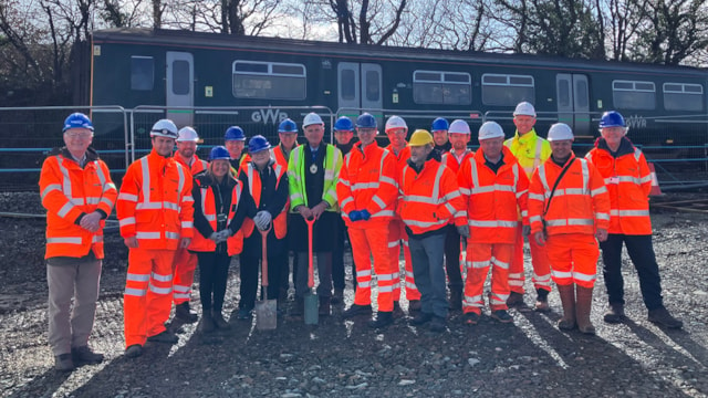 Work begins to build Okehampton Interchange: Work starts at Okehampton Interchange, photo credit GWR