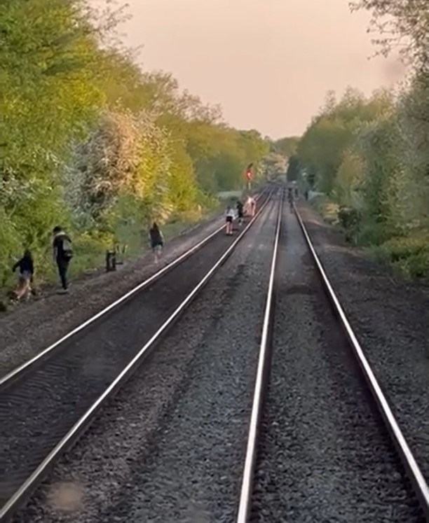 Safety concerns as shocking footage reveals youths trespassing on railway in Leicestershire: Trespass in Syston