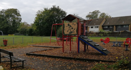 Existing old playground at Blagrave