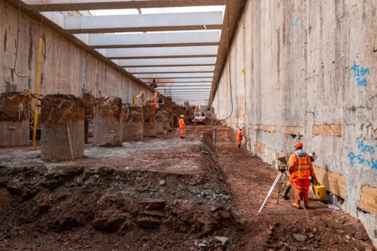 Excavating and building the 750-metre-long structure next to the tunnel portal, where HS2 trains will travel below ground level, before heading into Birmingham