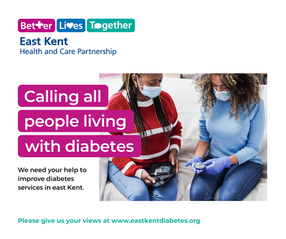 Have your say and help improve diabetes care in east Kent: 5. Social Graphic - Calling All People - East Kent Diabetes(1)
