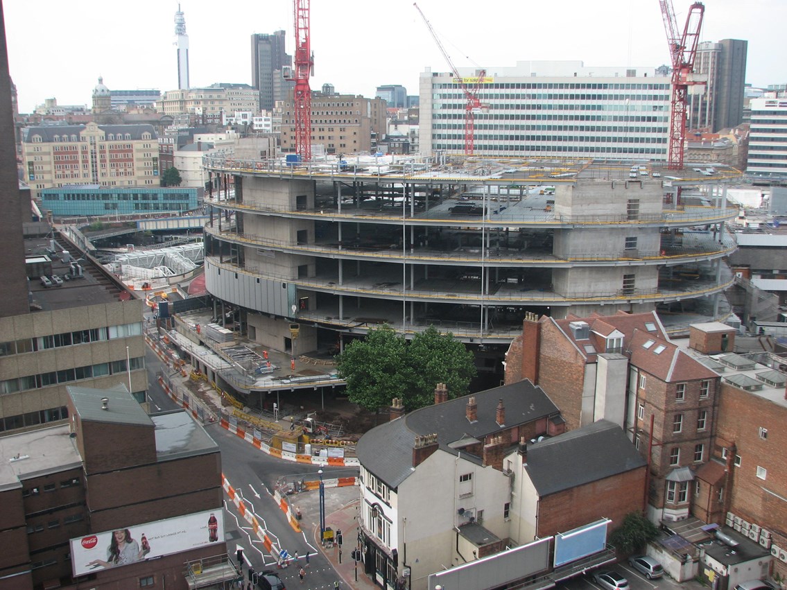 Journey starts on Birmingham’s Grand new retail destination: Construction work continues at Birmingham New Street