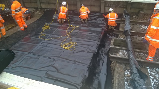 Network Rail successfully completes major work to improve drainage at Potters Bar station