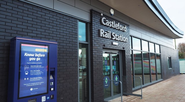 Castleford station entrance