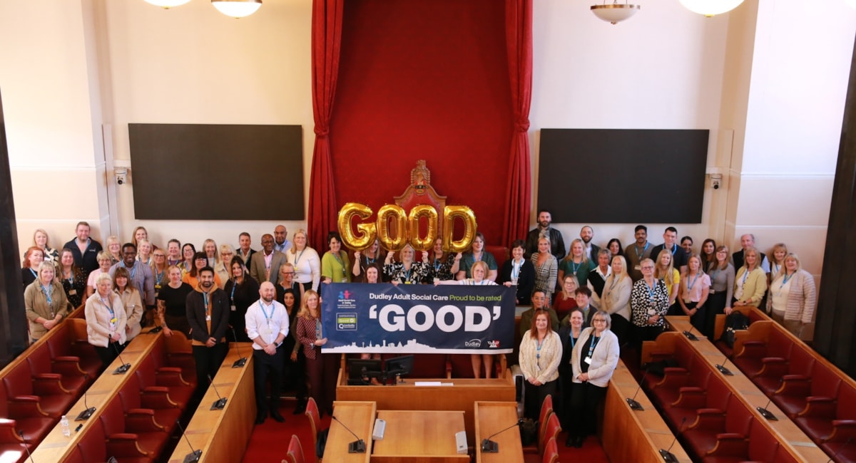 Dudley Adult Social Care staff and Cllr Andrea Goddard celebrate 'Good' CQC rating (7)