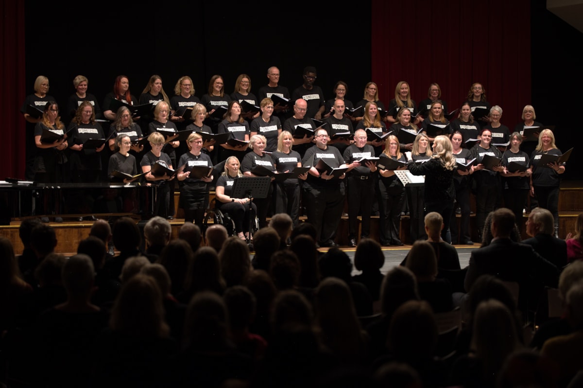 Lancaster Musical Theatre Choir in action