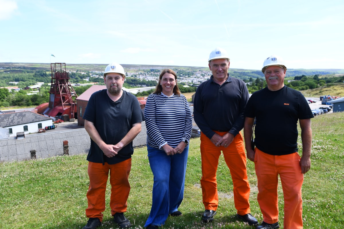 Cabinet Minister for Culture and Sport Heledd Fychan visits Big Pit National Coal Museum