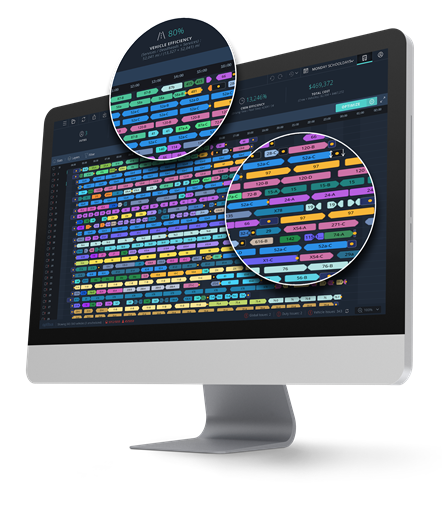 Optibus' Scheduling Module, which uses  advanced optimization algorithms and machine learning to run crew and vehicle optimizations in seconds a[1]