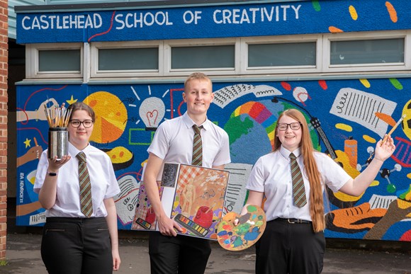 Scotland’s first ‘School of Creativity’ delivering positive results for young people: Castlehead Creativity Week 09 05 23 KA016