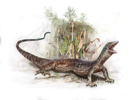 Breugnathair elgolensis artist reconstruction. Image © Brennan Stokkermans 