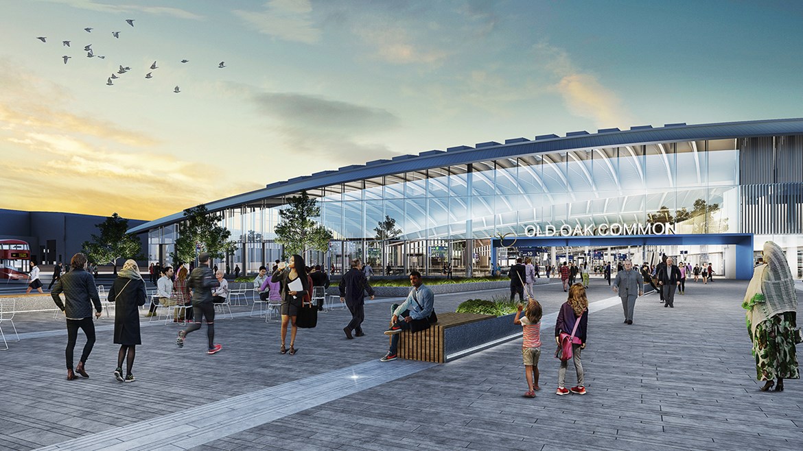 HS2 confirms London Euston and Old Oak Common construction teams: Old Oak Common high speed station design